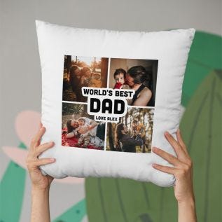 World's Best Dad Photo Cushion (16